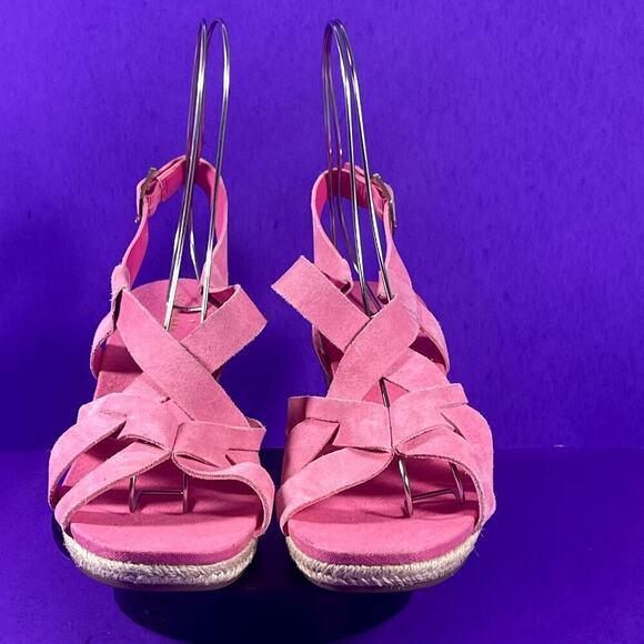 Cole Haan Women's Crystal Wedge Pink Sandals W25389 Shoe Size 10 -NEW - Picture 2 of 8